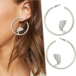 Ancient Egyptian Queen Nefertiti Hoop Earrings Amulet Halloween Goth Punk Rock Ear Pendants Fashion Jewelry Women Accessories
