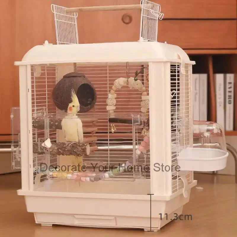 

Parrot Mochila Birdcage Accessories Feeder Hamster Nest Rabbit Cage Outdoor Palomas Gaiola Para Passaros Pet Supplies CY50BC
