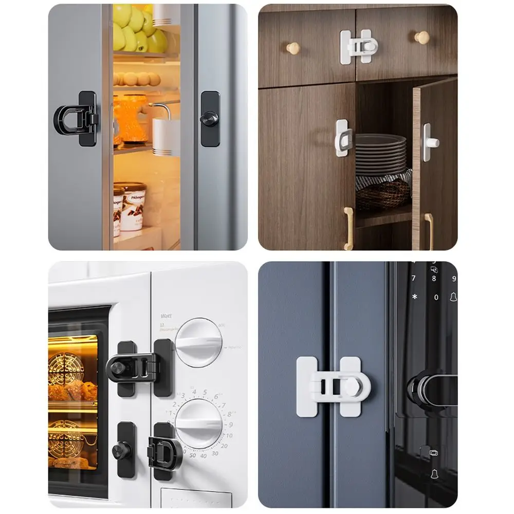 Portable Plastic Baby Safety Lock Multifunction Useful Refrigerator Door Latch Kids Security Protection Cabinet Drawer Lock