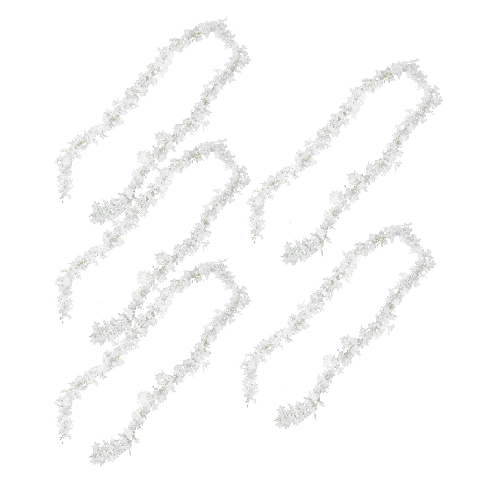 

5 Pcs Simulated Lilac Vine Artificial Flower Vines Fake Plants for Outdoor Bedroom Aesthetic Decorative Wedding Flowers