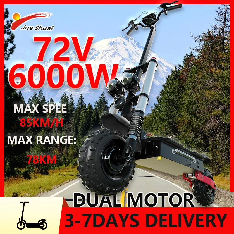 6000W Powerful Dual Motor Electric Scooter 78KM Max Range E Scooter 26AH Lithium Battery Trottinettes Electriques 11