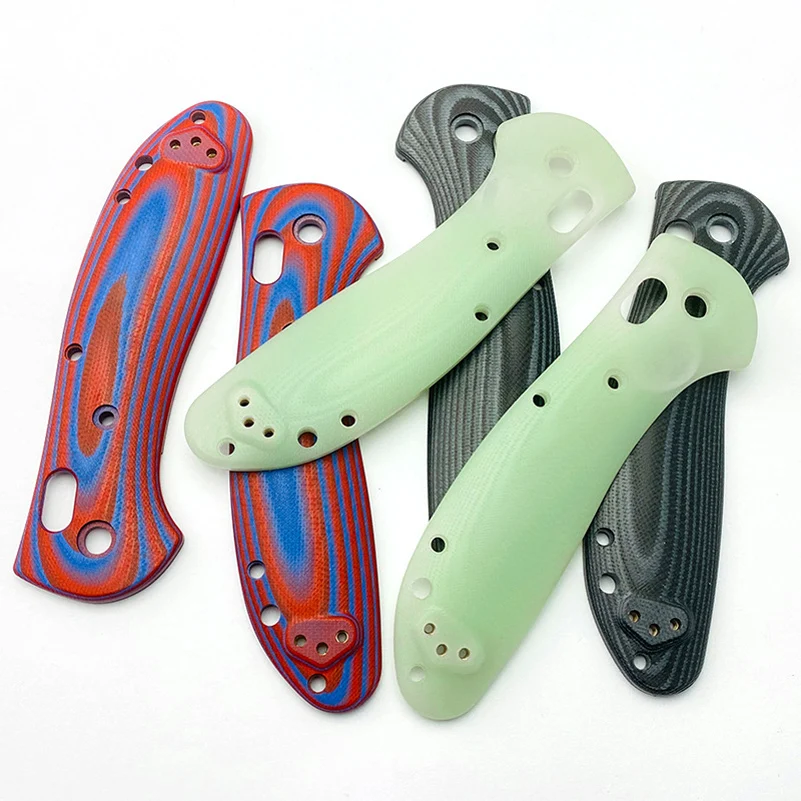 1 Pair 7 Colors G10 Material With Screws Knife Grip Handle Scales for Genuine Benchmade Griptilian 551 Knives DIY Making Part