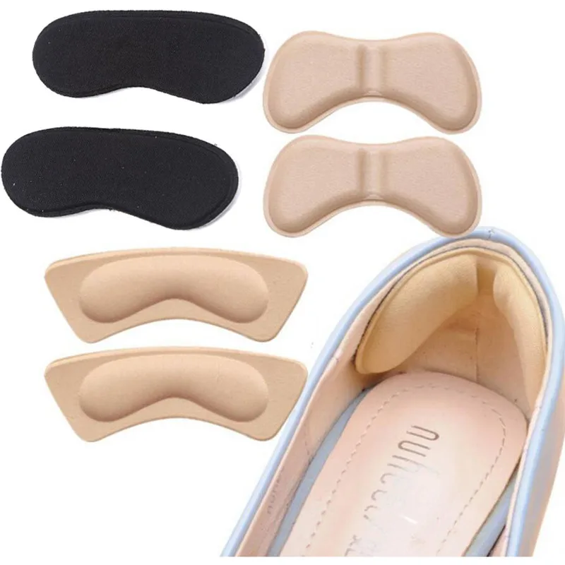 2 uds. Prácticos zapatos de tela pegajosa, insertos para el talón trasero, plantillas, almohadillas, forro de cojín, empuñaduras, soportes adhesivos de alta calidad