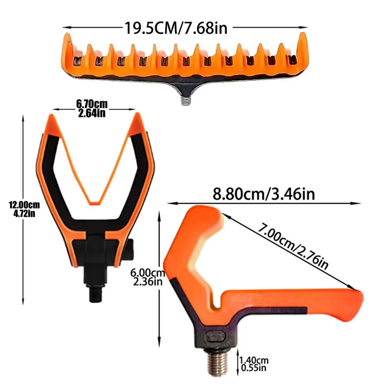 Adjustable PVC Fishing Rod Holder, 3/8