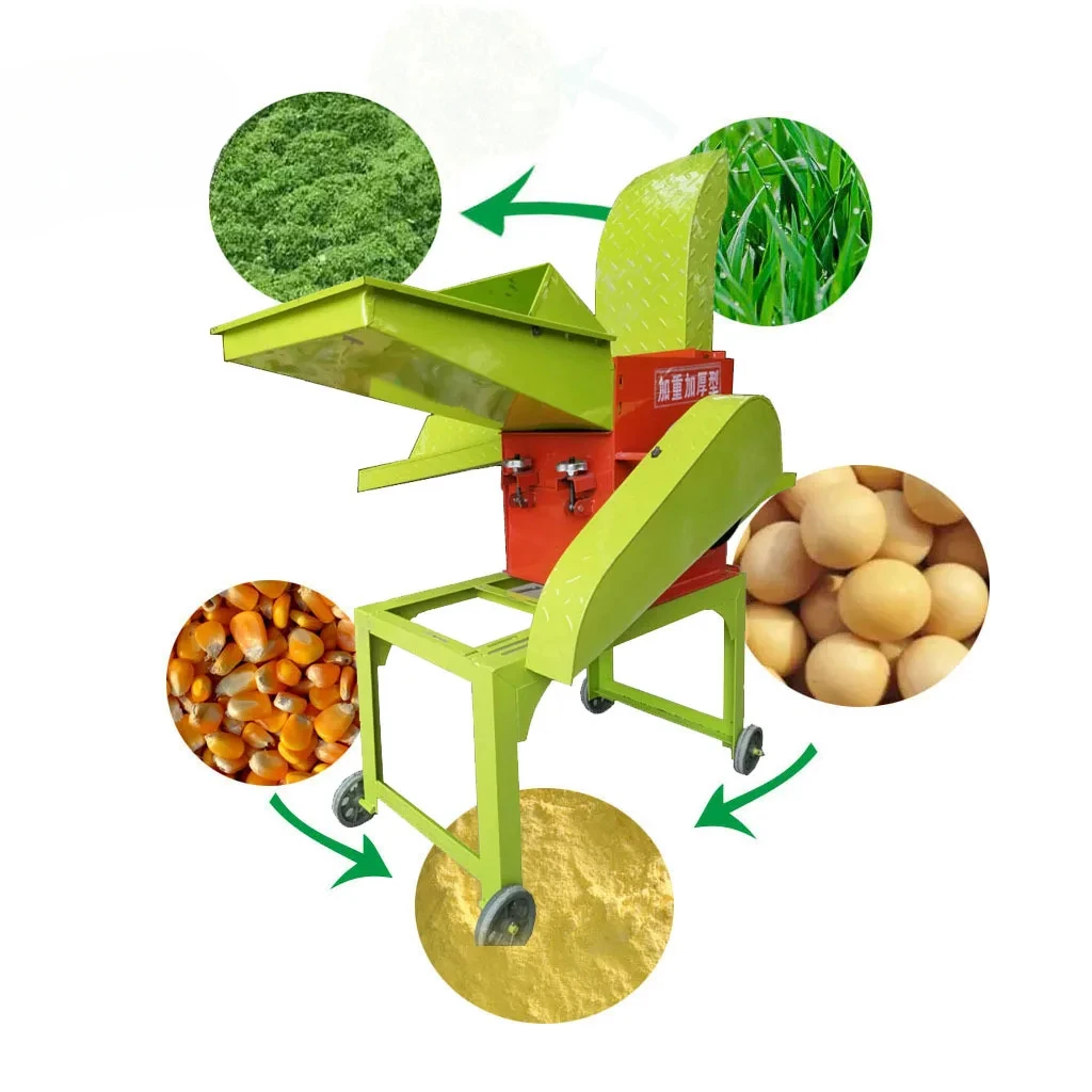 

chicken rait feed grass corn crushing machine hammer mill HJG002