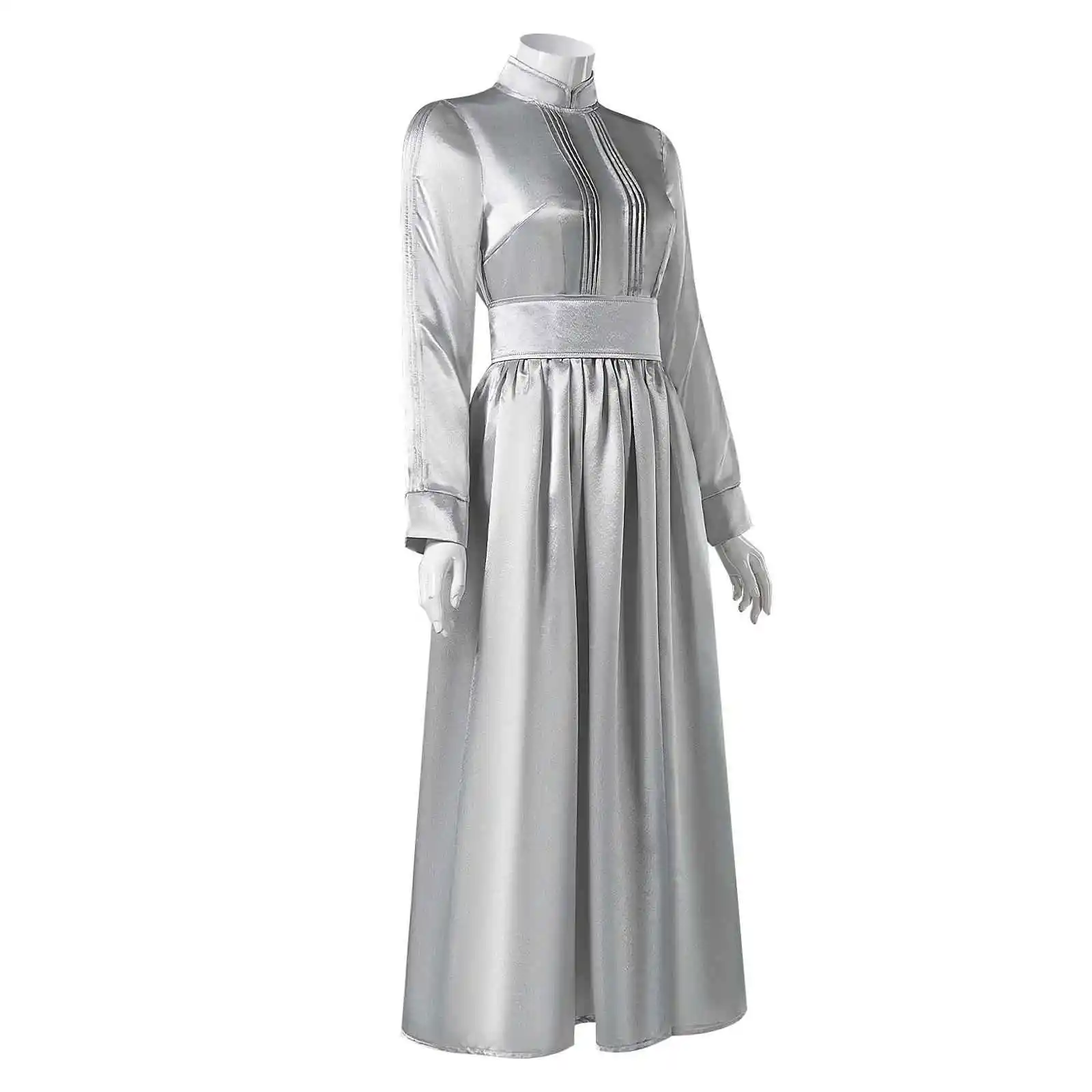 Fantasia de halloween prateada dr performance de palco novo modelo roupas tradicionais femininas étnicas faion primavera 2024