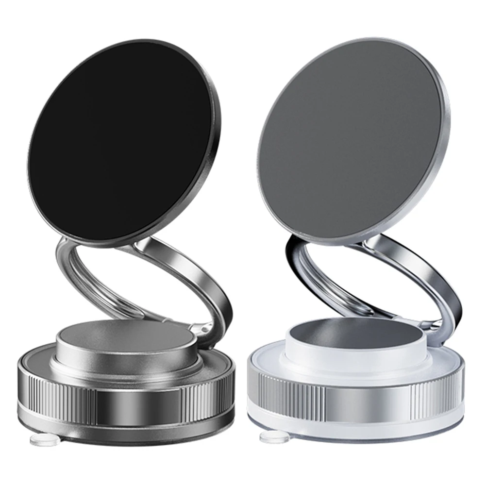 Magnetic Vacuum Car Phone Holder Rotatable Intelligent Car Mount Adjustable Magnetic Car Stable Holder for IPhone/Samsung/Xiaomi