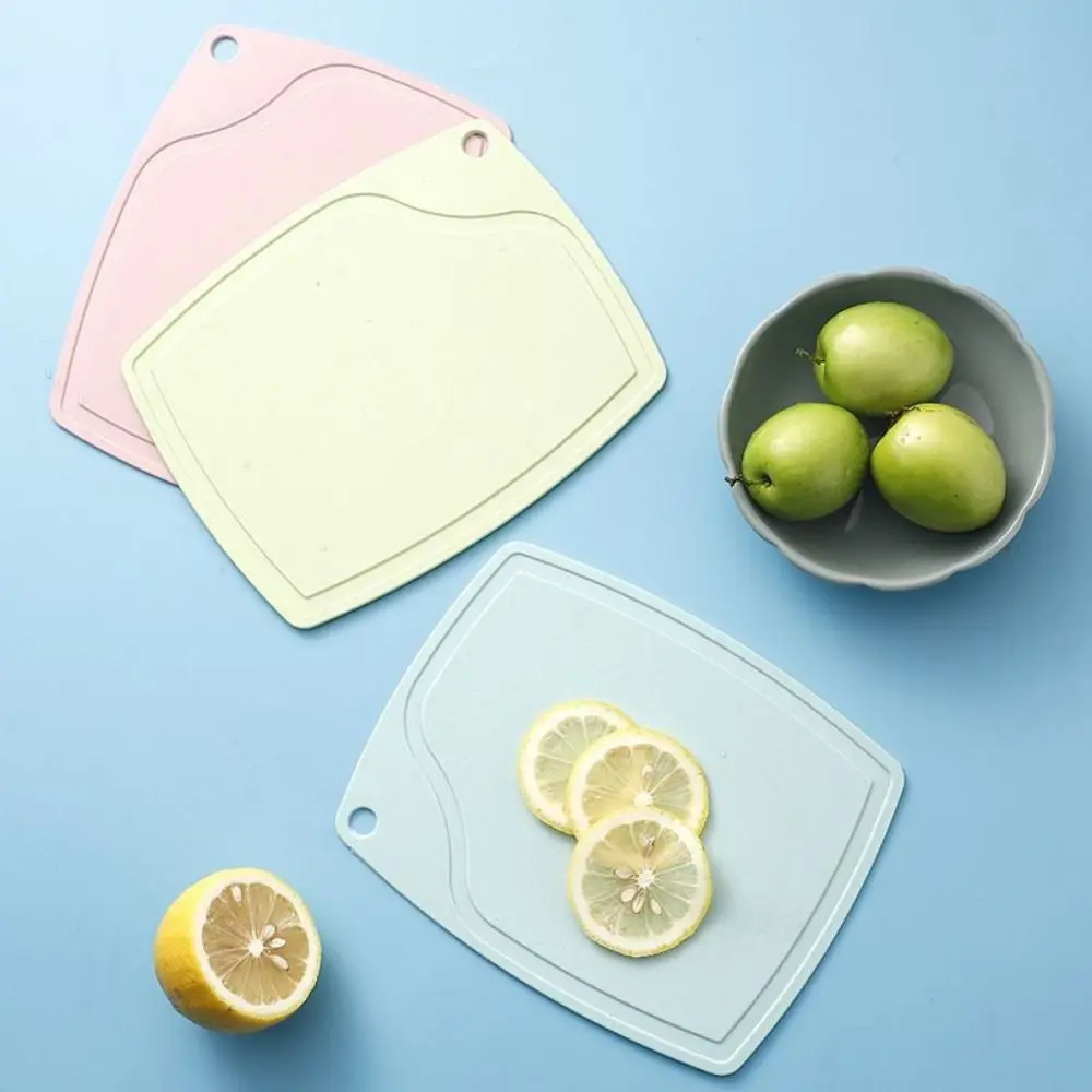 with Convenient Hanger Cutting Board Barley Plastic Anti-overflow Design Fruit Chopping Board Thickened Anti-mold