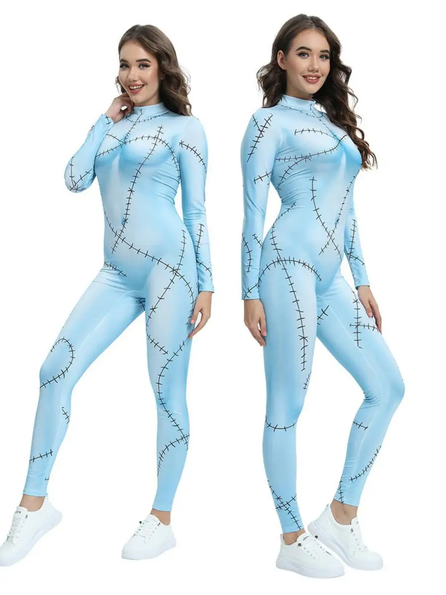 Halloween Cisas Nighare vóór Cisas Cosplay Sally Dr 3D Digitale Print Kostuum Traditionele dameskleding