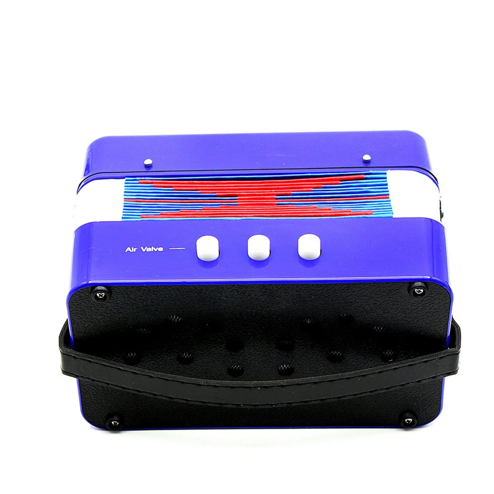 

Accordion Toy Kids ABS Concertina Blue Beginner Student Practice Lightweight Portable Educational Instrument Musical Talent