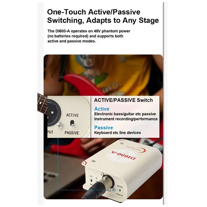 L70A DI600-A Active DI Box With Wide Range Frequency Response
