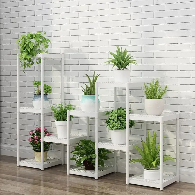 Shelves for Plant Multi-Storey Floor-To-Ceiling Balcony Pot Plant Stand Flower Rack Living Room Lobby Display Flower Stand
