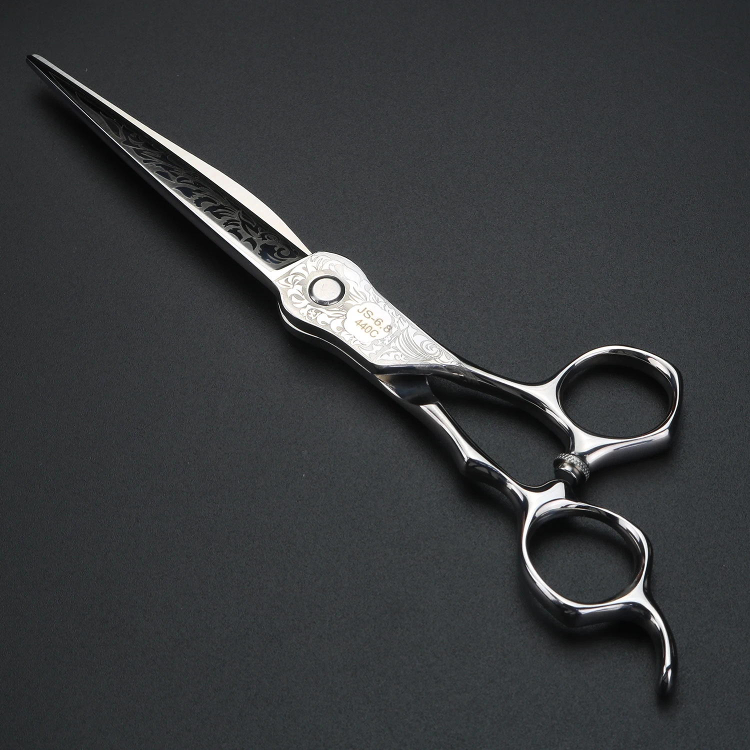 XUANFENG 6 inch VG10 steel Damascus laser pattern hairdresser's scissors, hair salon styling tool, cutting scissors