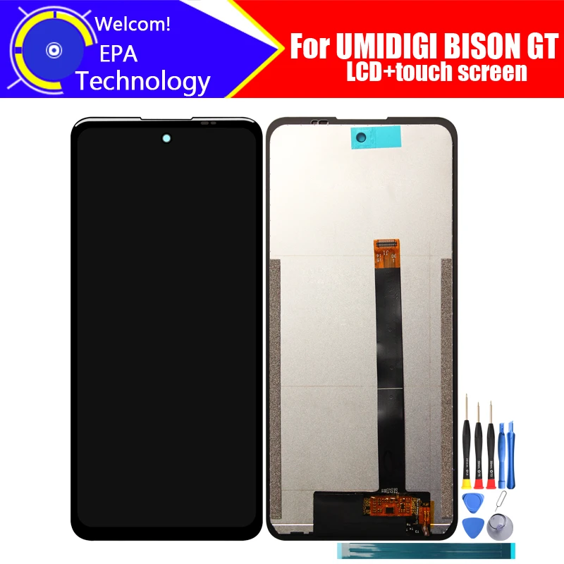 UMIDIGI BISON GT LCD Display+Touch Screen Digitizer 100% Original Tested LCD Screen Glass Panel  For BISON GT+tools+ Adhesive