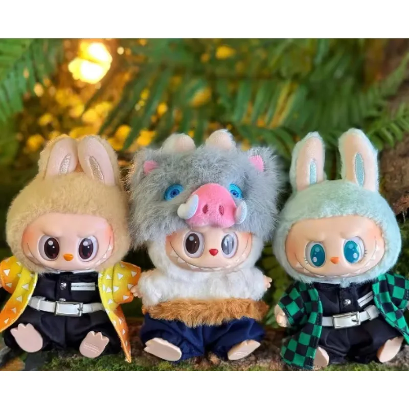 Demon Slayer: Blade Rabubu Clothes 17cm Doll Clothes For Labubu Sit Party Doll Clothes Tanjiro Clothes Christmas present