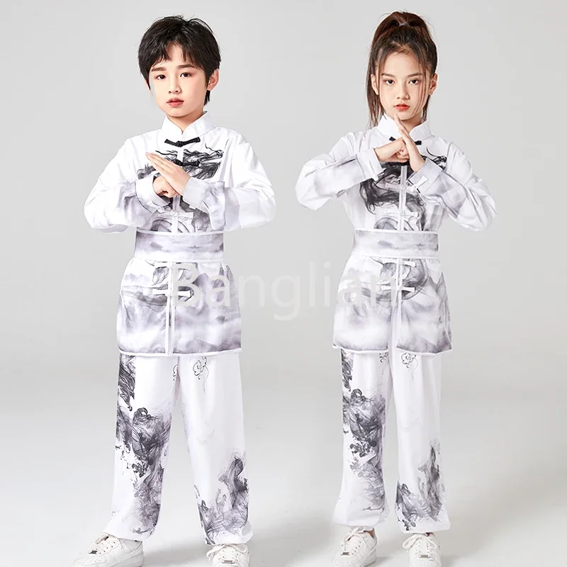 Children's Martial Arts Competition Performance Clothing, Boys and Girls Practice Clothing, Chinese Tai Chi Clothing