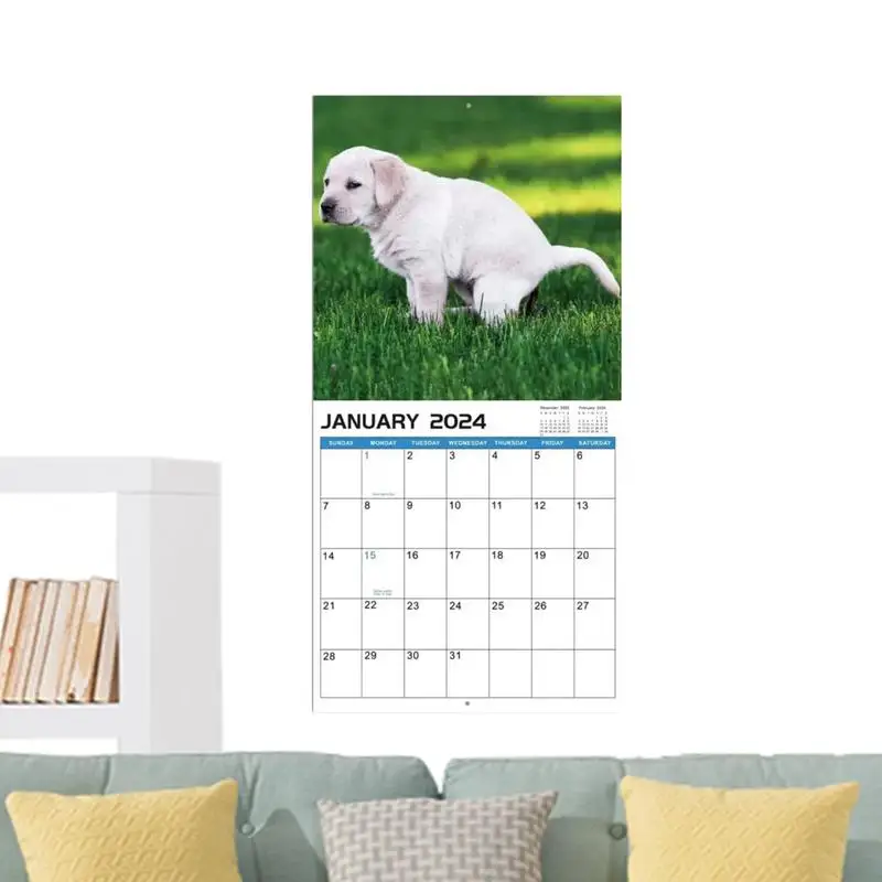 

Dogs Pooping In Beautiful Places Dog Nature Calls Monthly Calendar January 2024 To December 2024 Funny Dog Calendar Gag Gifts