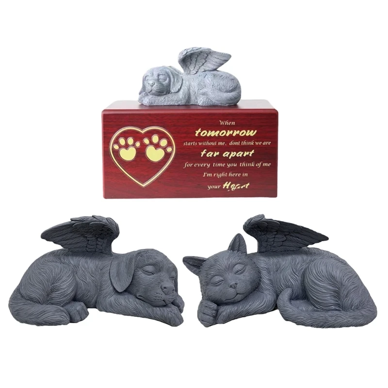 

Dog Urn Cremation Urn Memorial Gift Memorial Box with Dog Statue J78C