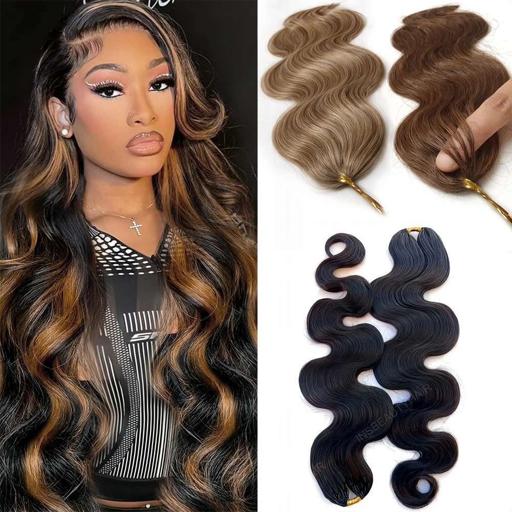 

Шоколадно-коричневые пряди для наращивания волос без узлов, предварительно разделенные, для крючкового плетения, из натуральных волос, с эффектом волны и линией перьев, для бохо-косичек