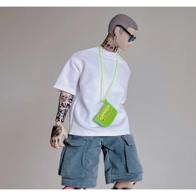 1/6 Scale Male Printed Shirt Large Pocket Shorts Clothing Model Props for 12inch Action Figure Body Accessories DIY
