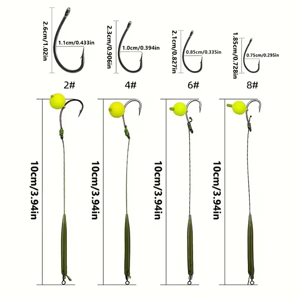 5Pcs Anti-Bottom Fishing Line Set European Carp Fishing Set European Style Anti-Bottom Fishing Grass Carp Sea Pole Return Bottom