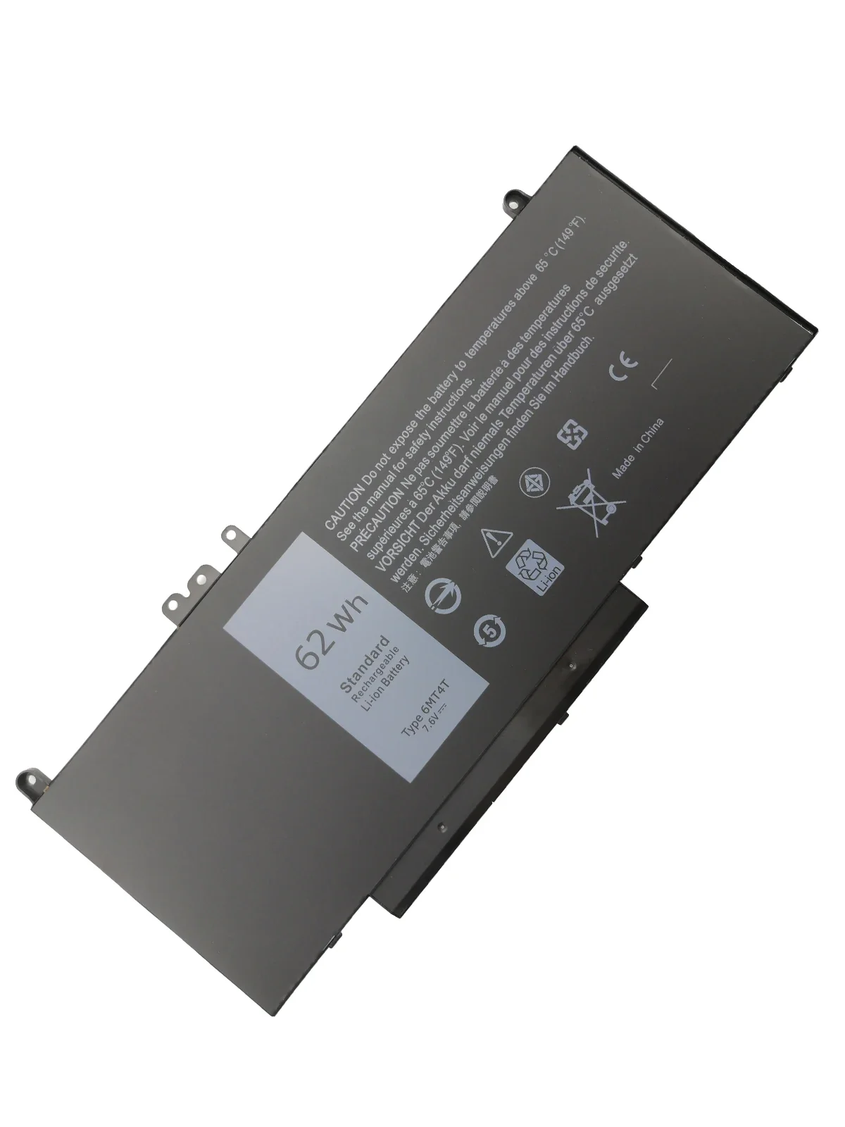 Baterai Laptop 6MT4T 7.6V 62WH UNTUK DELL Latitude E5470 E5570 M3510 15.6 "Sereis 7V69Y TXF9M 79VRK 07V69Y