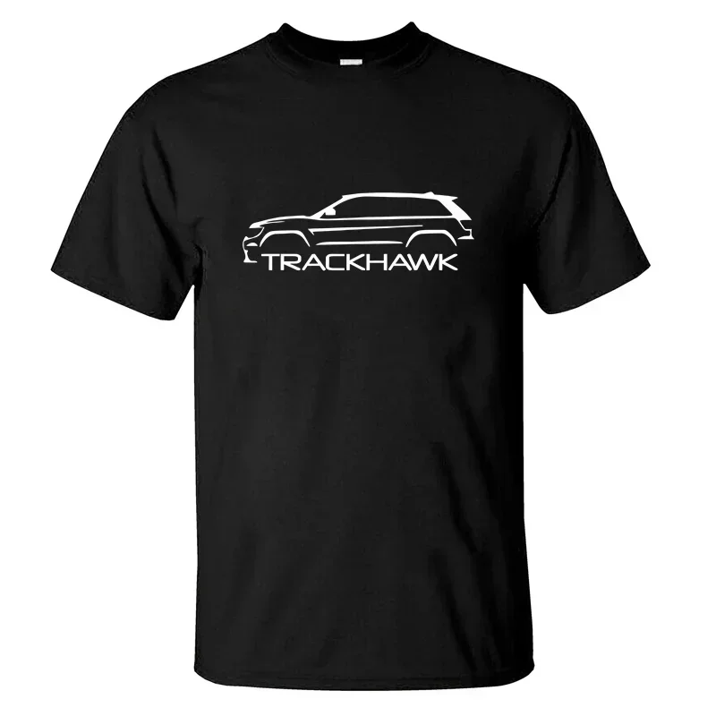 2024 Men T Shirt Casual TRACKHAWK Car T Shirt M Sport Racing Graphic Summer Short Sleeves 100% Cotton S-3XL Cool Tee