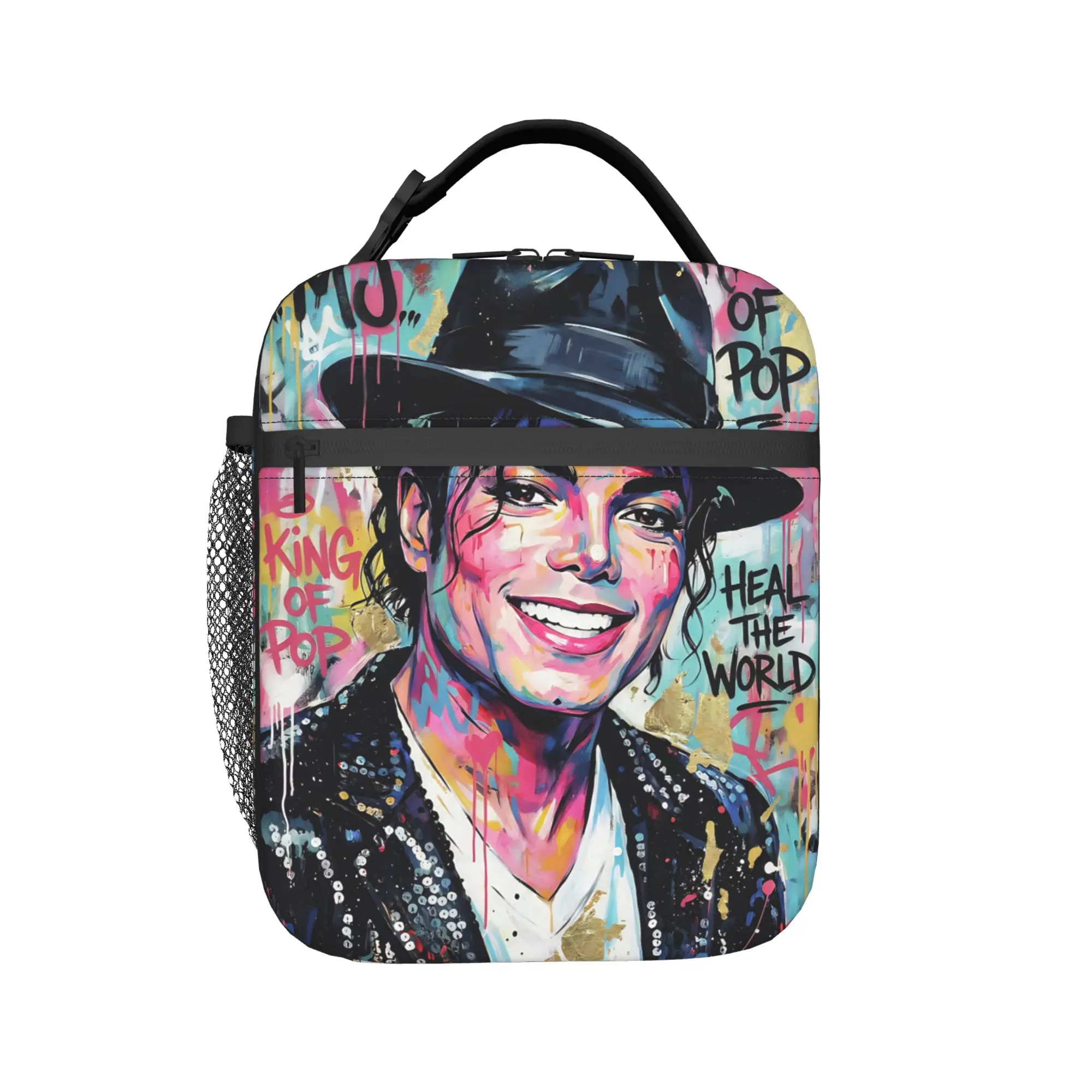 Singer Michael Jacksons MJ 2026 Insulated Lunch Tote Bag For School  Food Container Reusable Cooler Thermal Lunch Box