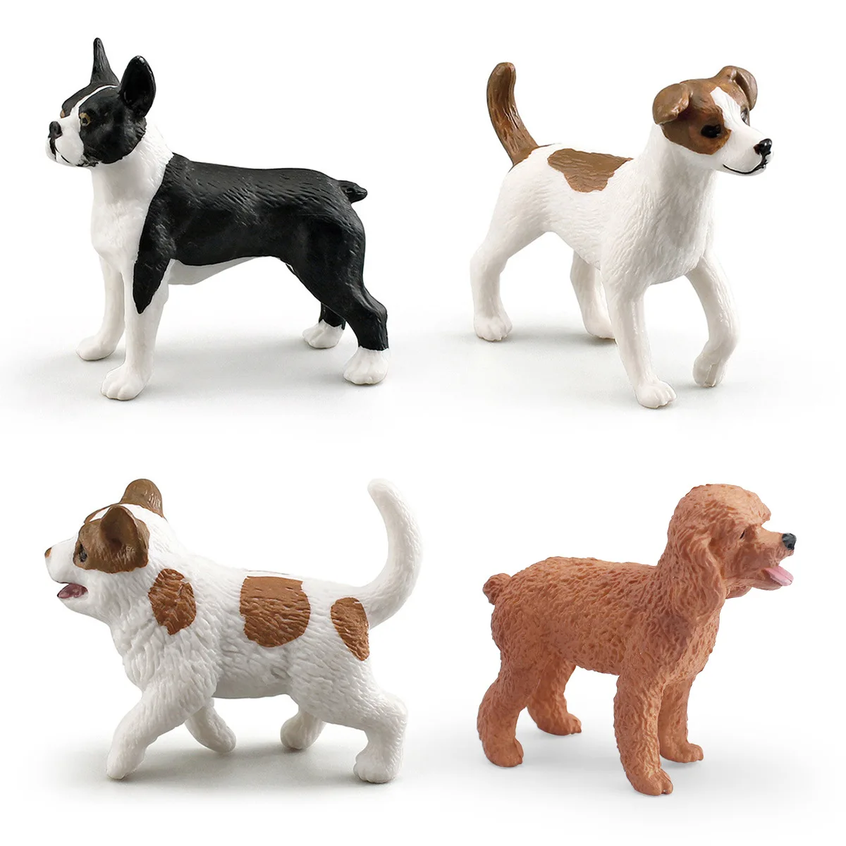 

Mini Dog Model Animal Boston Terrier Puppy Dog Scale Life Scene Dollhouse Decorative Ornament Home Desktop Decor Decoration