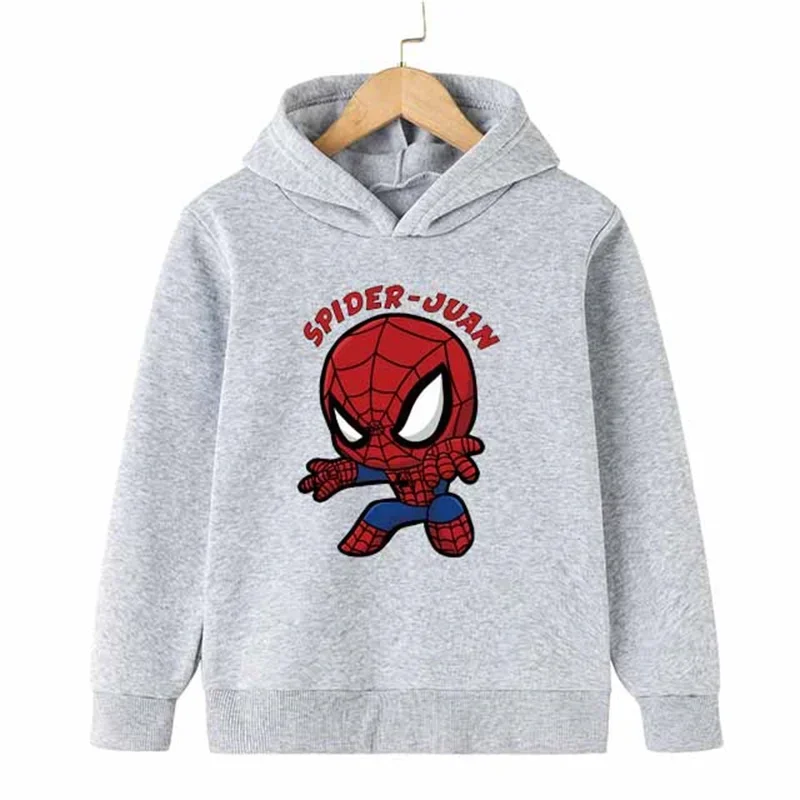 Marvel- Avengers Spiderman Cartoon Boys Sweatshirts for Autumn Winter Cotton Children Clothes Toddler Long Sleeve Top Tracksuit