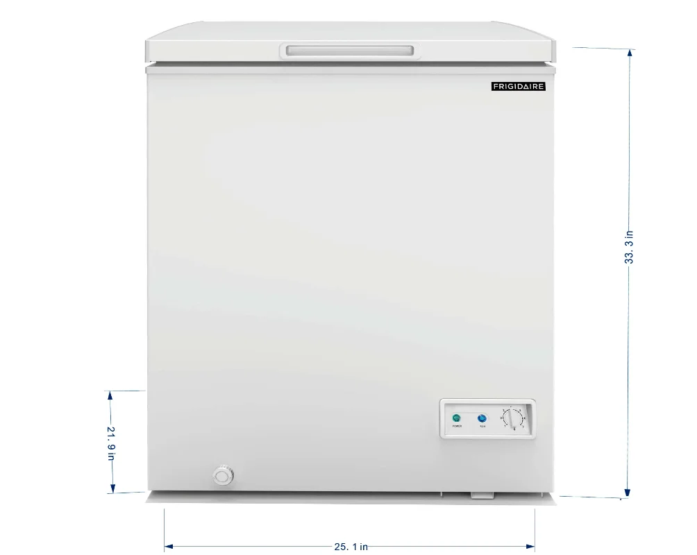 Frigidaire 7.0 Cu. ft. Freezer dada, EFRF7003, putih