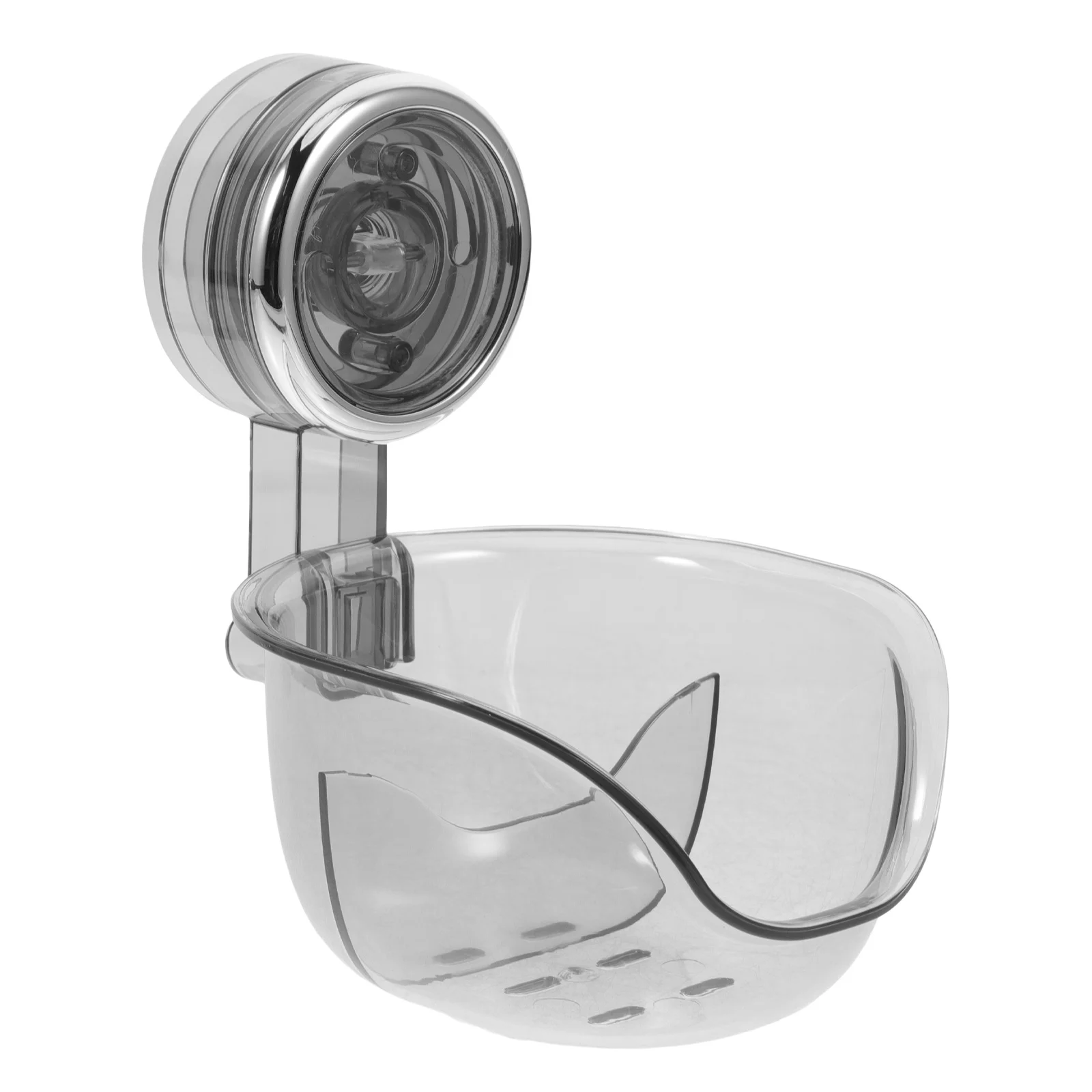 

1pc Suction Cup Soap Dish No-Drill Wall Mount Shower Holder For Bar Sponge Bathroom Accessories Home Organizers