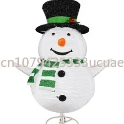 LED Light Model Xmas Snowman Color Rotating Doll Toy Christmas Holiday Family Party Living Room Room 120/180 CM Accessories