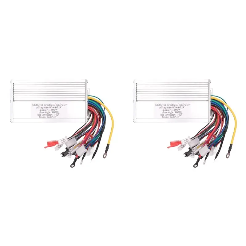 ABJO-2X For 48V 60V 64V 72V Systems 1500W Brushless Motor Controller With Reverse Function For Ebikes Scooters Motorcycles
