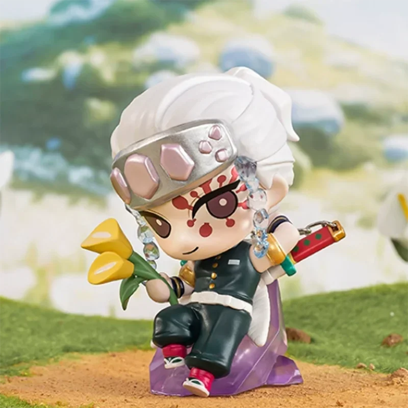 Pop Mart Demon Slayer Geboorte Bloem Serie Blind Box Guess Bag Mystery Box Speelgoed Pop Leuke Anime Figuur Ornamenten Gift Collection
