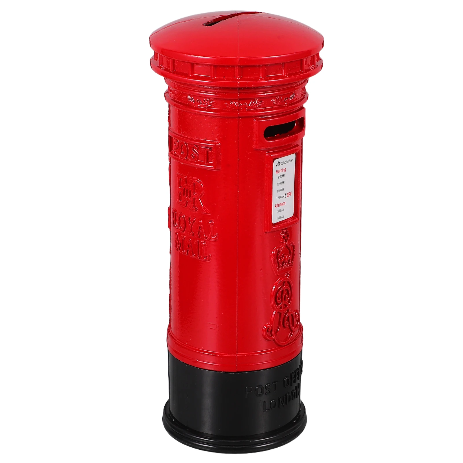 

Vintage Piggy Bank Mailbox for Kids Home Decor Iron Coin Box Safe Storage Retro Money Saving Container