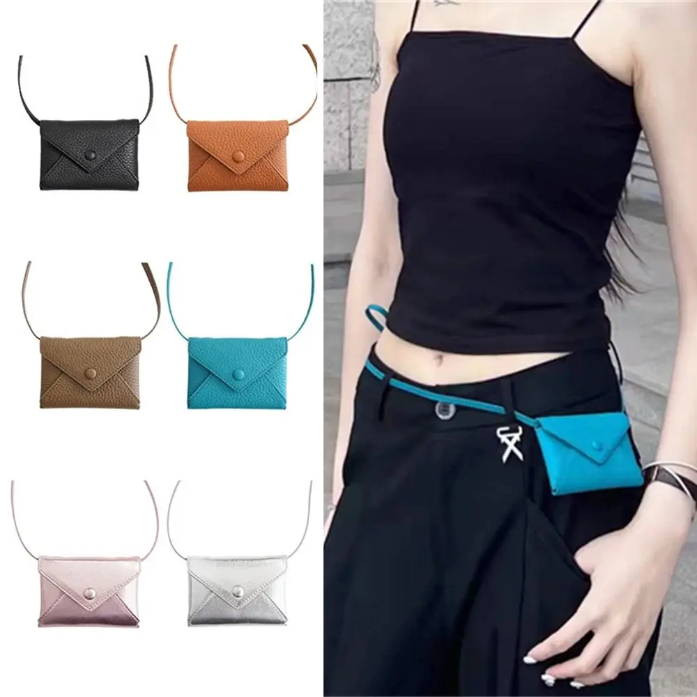 

New PU Leather Shoulder Bag Solid Color Multifunctional Crossbody Bag Durable Coin Purse