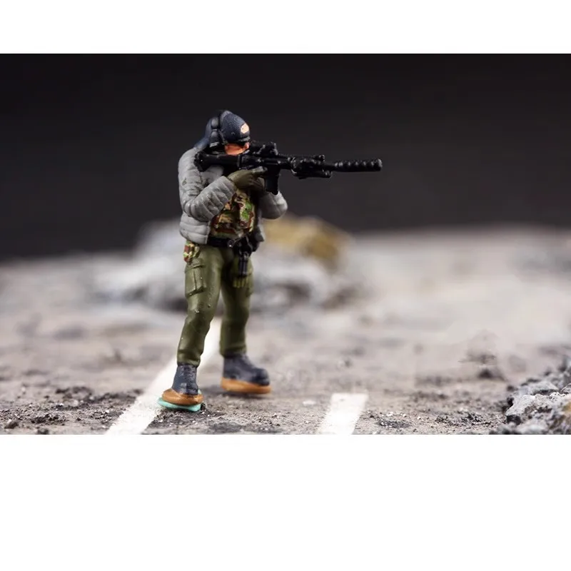 

Масштаб 1:72, окрашенная модель из смолы, 6 шт., команда быстрого реагирования, солдаты, экшн-фигурка, игрушка, аксессуары для сцены, коллекция кукол