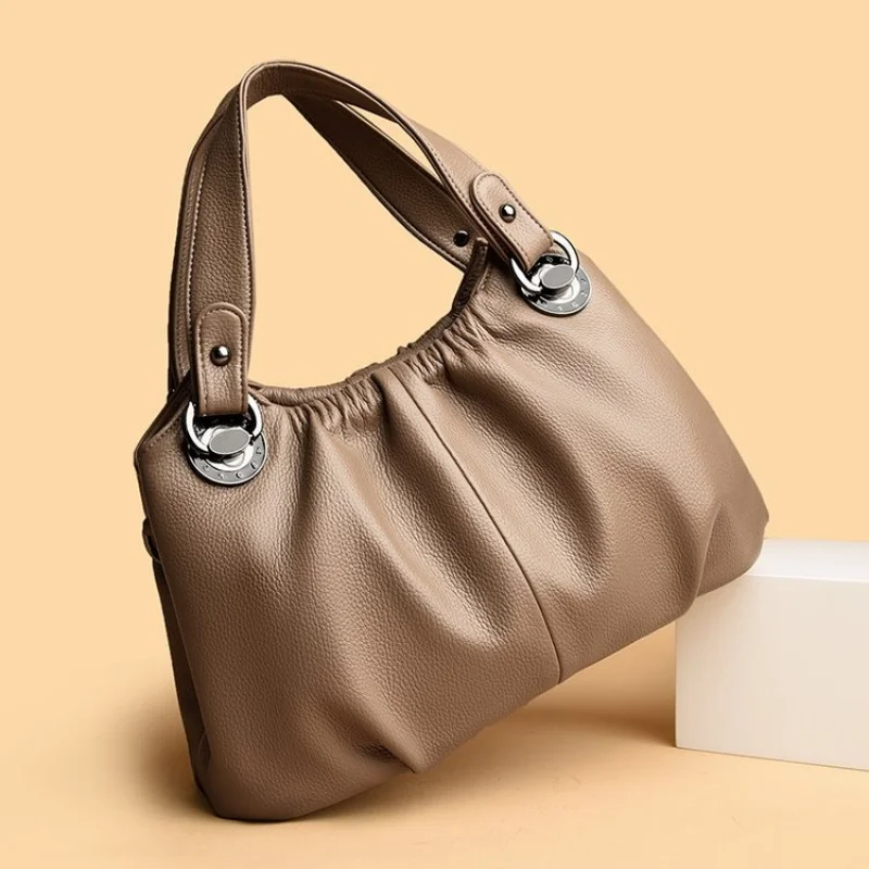 

Elegant Classic Designer Paris Fashion Bag Luxury Tote Messenger Purse Shopper Solid Color Women Large Capacity