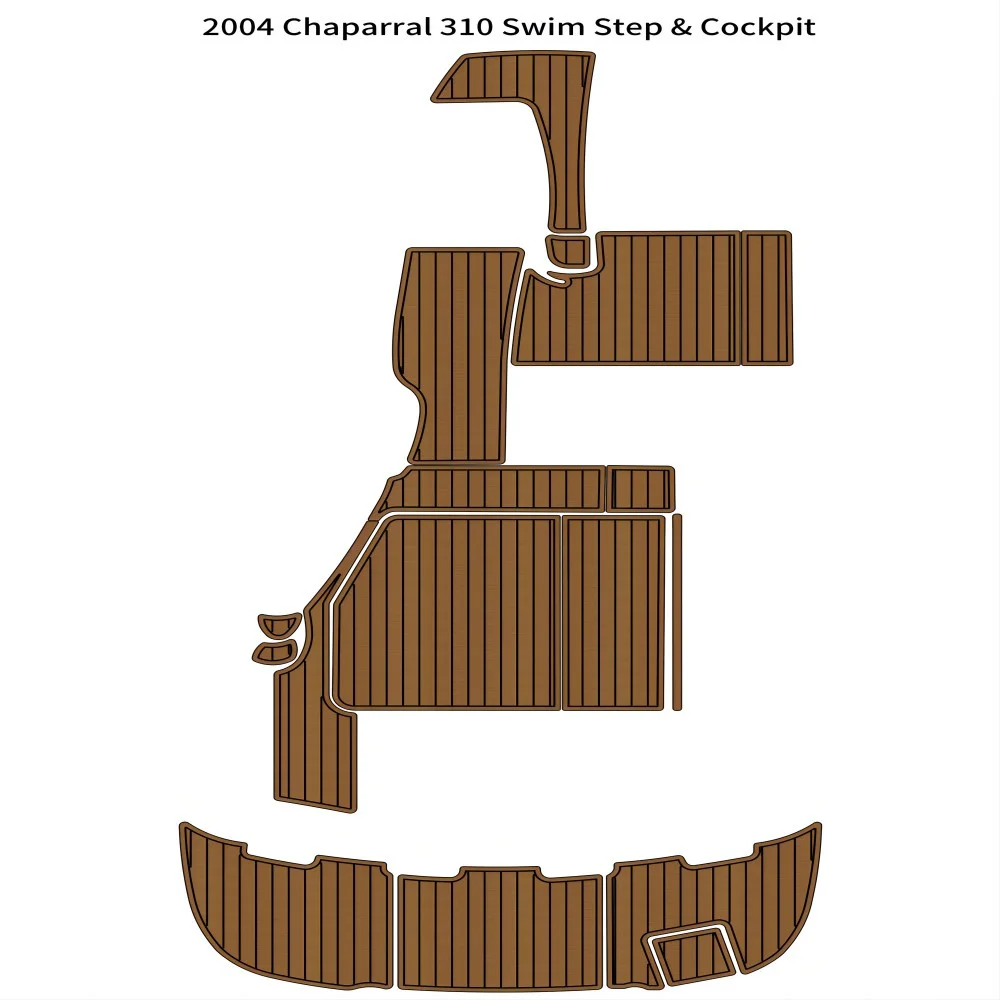 Swim Step Platform Cockpit Boat EVA Faux Foam Teak Floor Pad For 2004 Chaparral 310