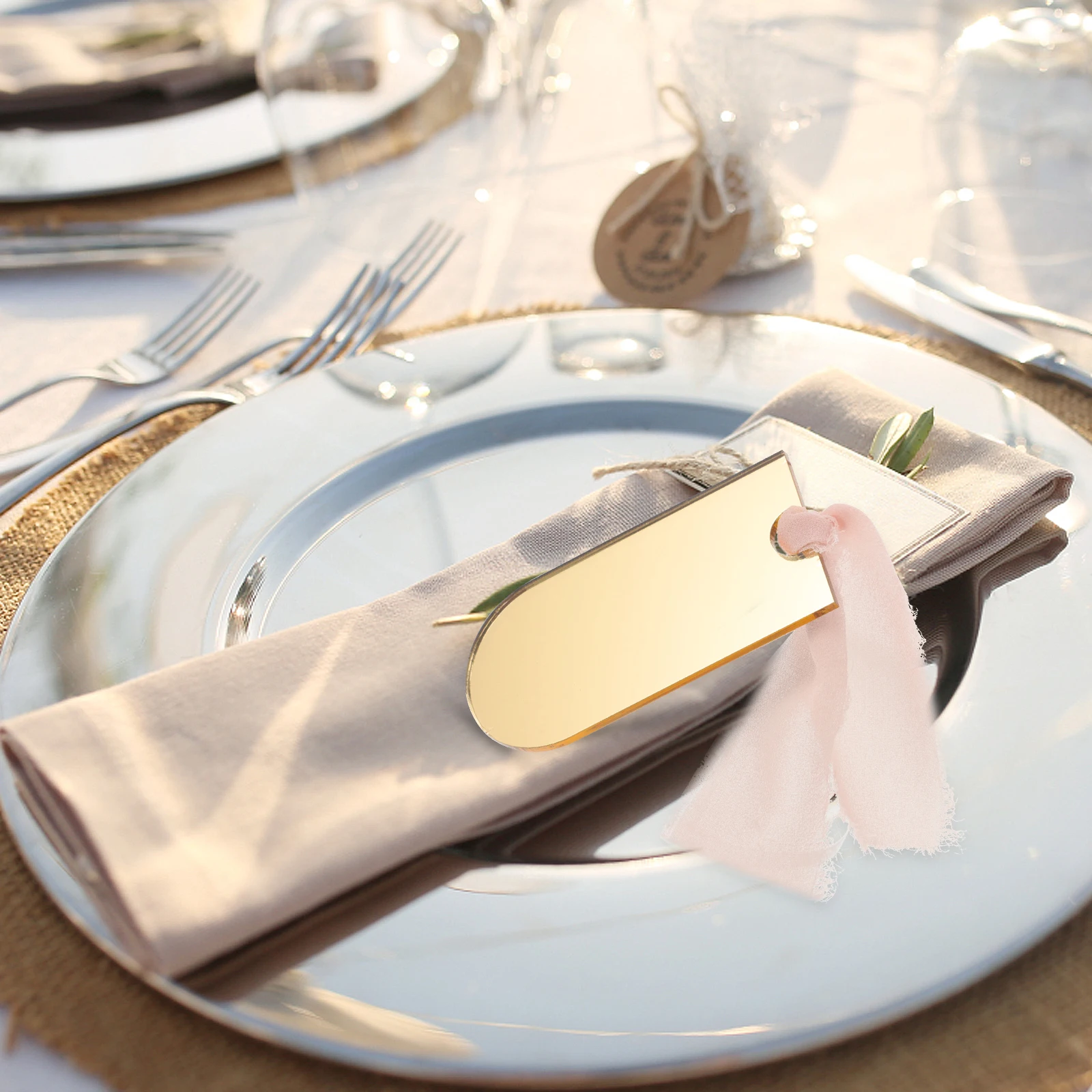 

4Pcs Reusable Acrylic Reserved Seating Signs Hanging Chair Tags Clear Reserved Signs for Wedding Events Acrylic Chair Tag Decor