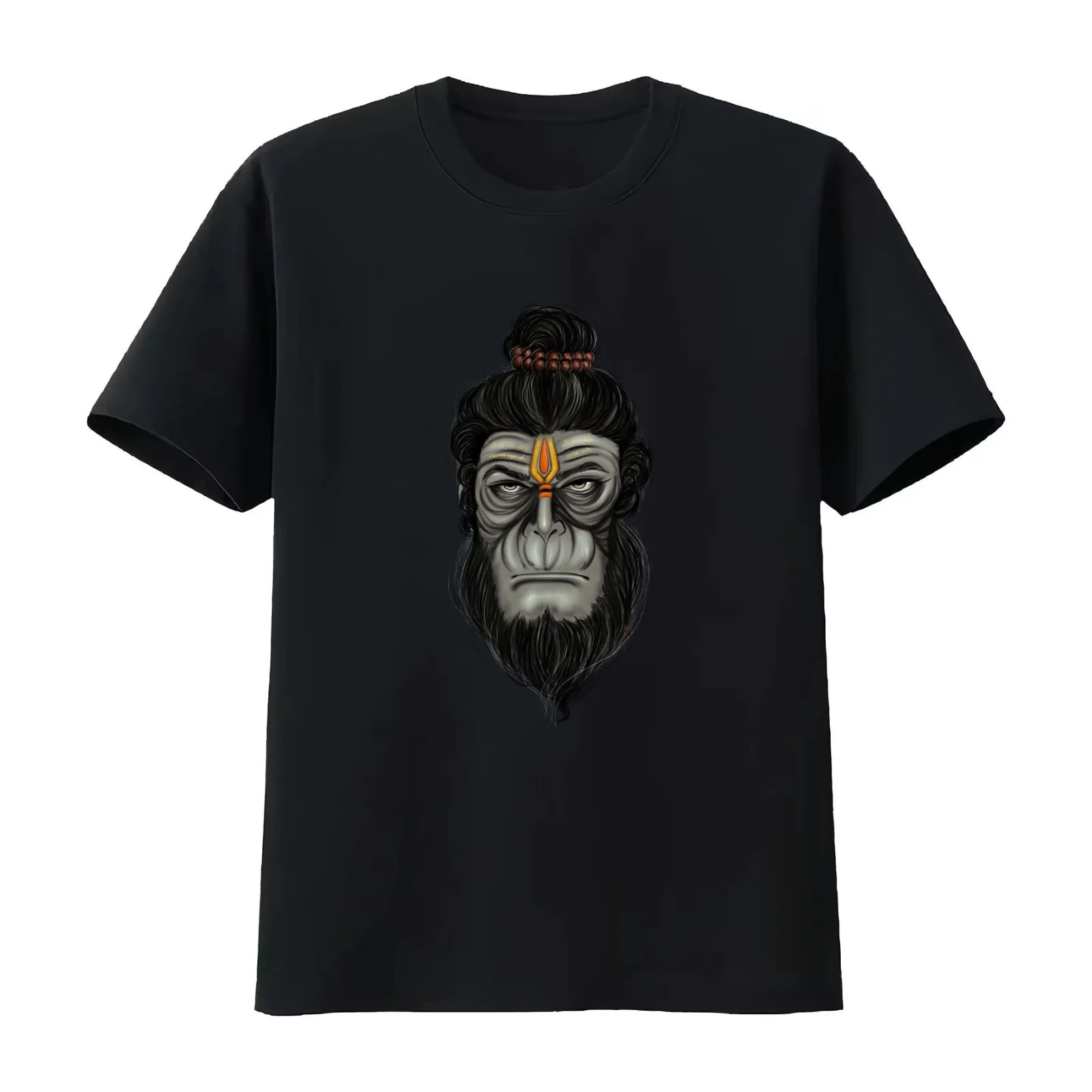 Hanuman T-Shirt Summer Casual Cotton Tee Oversized Streetwear Tops Vintage Graphic Print Loose Fit Short Sleeve 100% Cotton