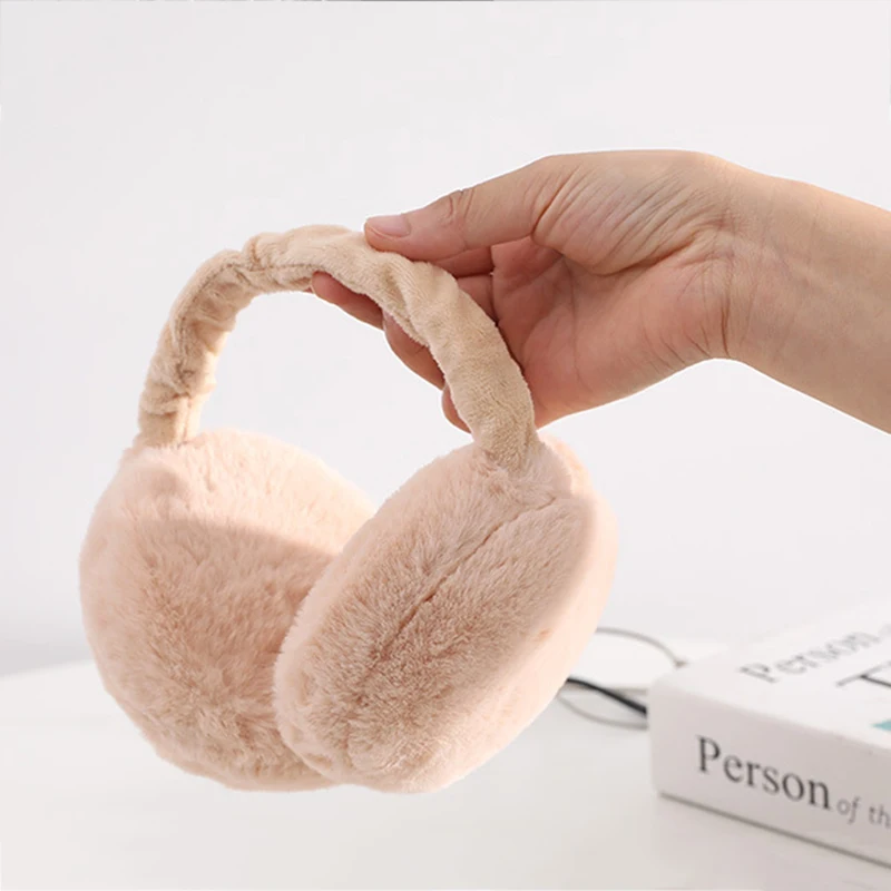 Adjustable Winter Earmuffs Unisex Ear Cover Cute Plush Earmuffs