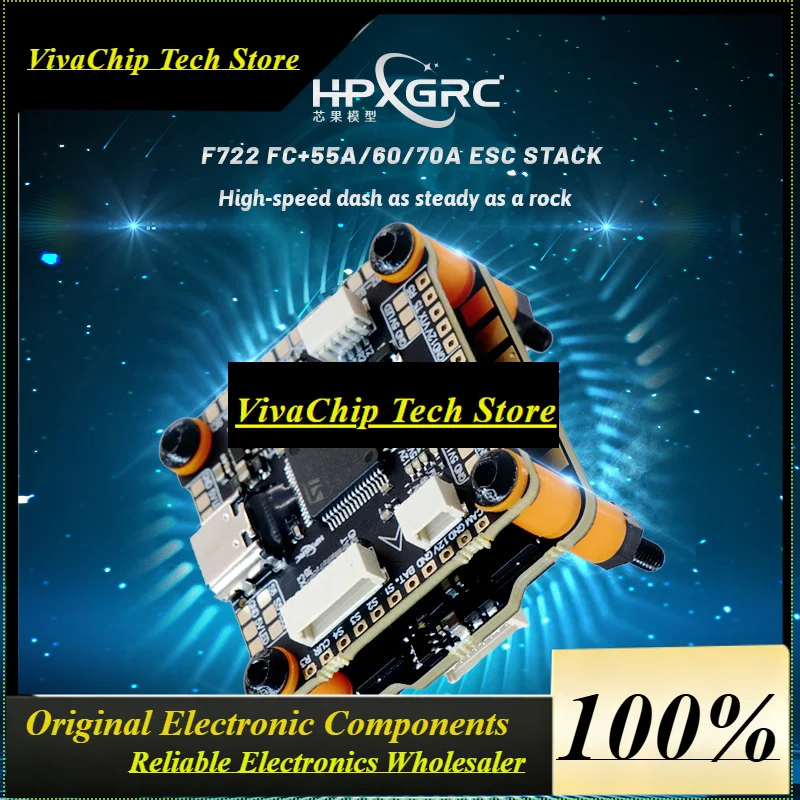 VivaSHPXGRC F722 Flight Controller ICM42688P With 55A/60A/70A 4in1 Brushless ESC Stack 30.5x30.5mm For For FPV Freestyle Racing