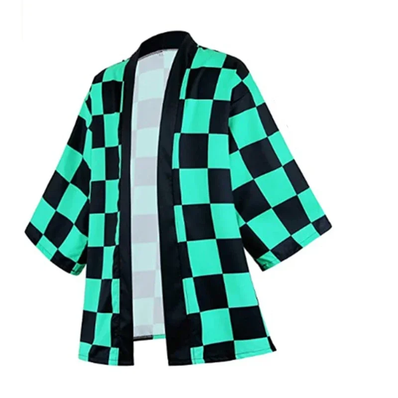 Anime Cosplay Costume Demon Slayer Kimetsu No Yaiba Haori Kimono Agatsuma Zenitsu Kochou Shinobu Summer Coat Shirt Anime Clothes