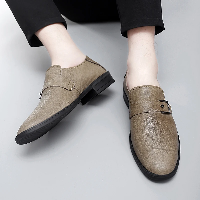 

Autumn Men Breathable Business Casual Shoes Suitable for Commuting Simple Lightweight High-end Driving Hairstylist Fashion Shoes