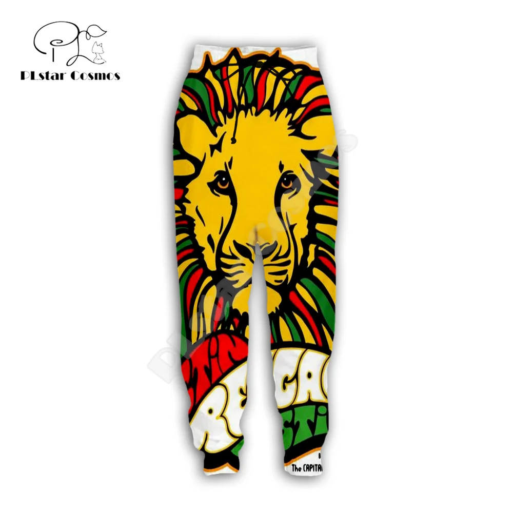 Bob Marley Reggae Musiker Rastafari Löwe Tattoo Vintage Retro Harajuku Jogging hose 3dprint lässig Jogger Hosen lustige Hose w