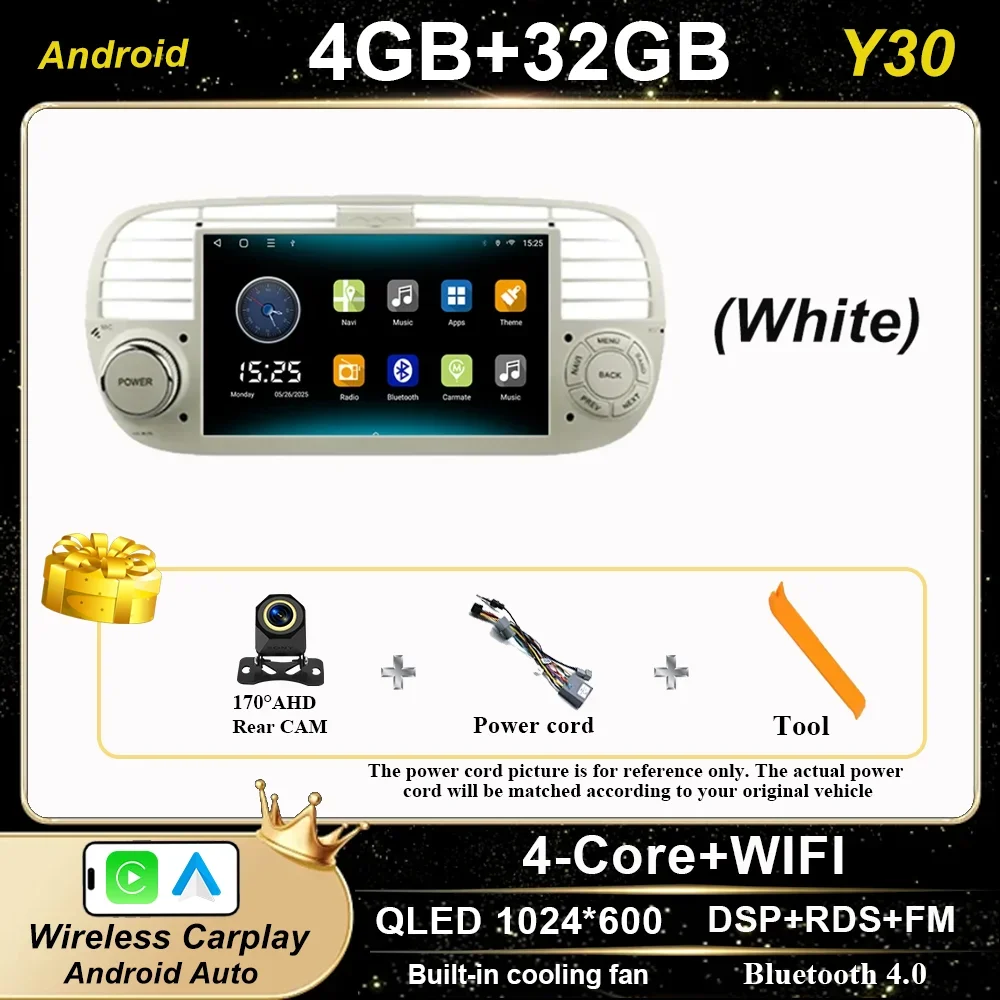 Android Autoradio Radio Voor Fiat 500 2007-2015 Auto Multimidia Speler GPS Navigatie Carplay Auto Hoge Prestaties CPU GEEN 2DIN