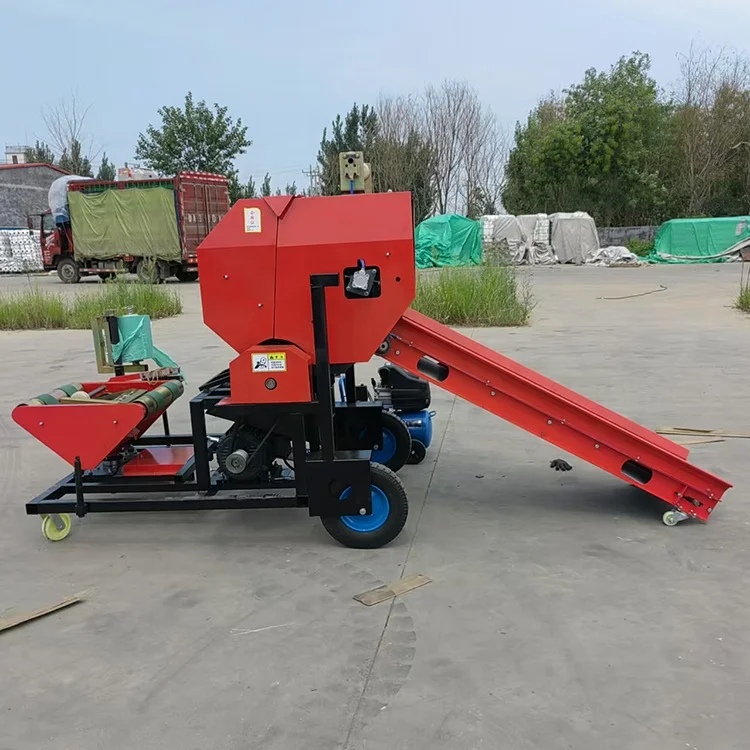 

Fully Automatic Easy To Operate Hay Wheat Straw Baling Machine Diesel Grass Silage Balers Wrapper Packing Machine