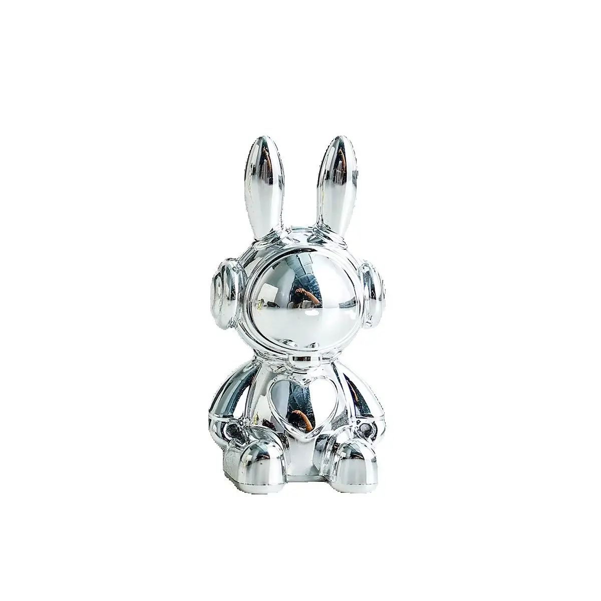 Cross-border light luxury trend three-dimensional rabbit figurine violent mouse electroplated long-eared rabbit cute product pho